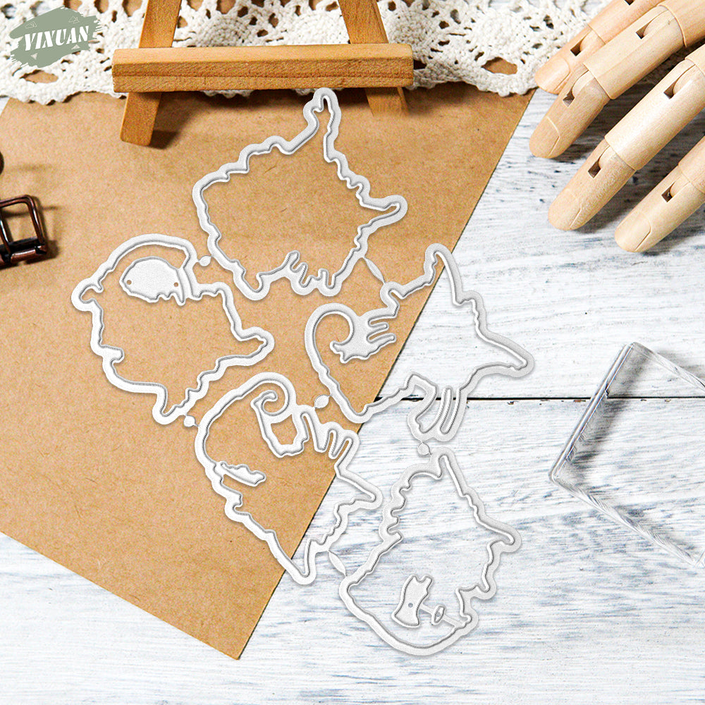 YX1995 S+D Clear Stamps and Metal Cutting Dies Set for DIY Greeting Cards Scrapbooking Crafts Party Decorations Invitations Card Making