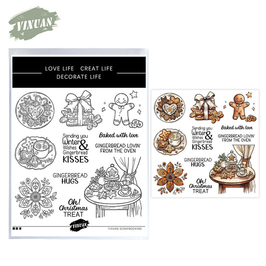 Christmas Gingerbread Stamp Set YX1564