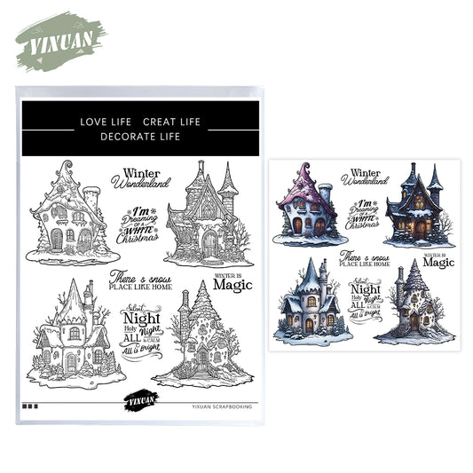 Strange Snow House Stamp Set YX1562