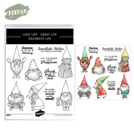 Christmas Fence Stamps Set YX1554