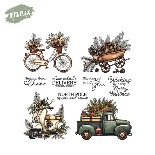 Christmas Vehicles Stamps Set YX1565