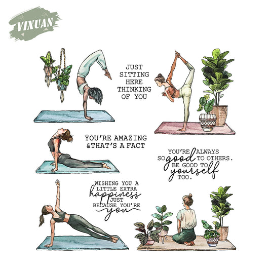 Yoga Fitness Cutting Dies And Stamp Set YX1438-S+D