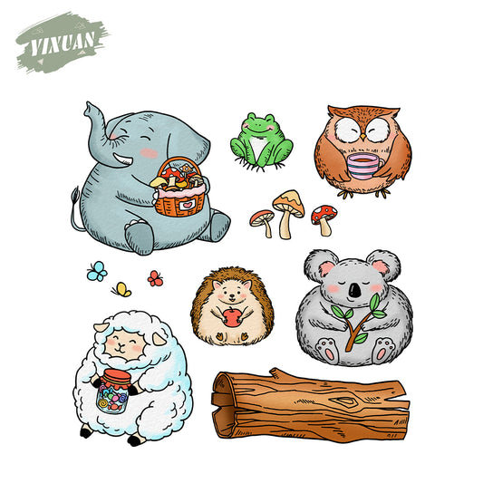 Round and Rolling Balloon Animals Cutting Dies And Stamp Set YX1572-S+D