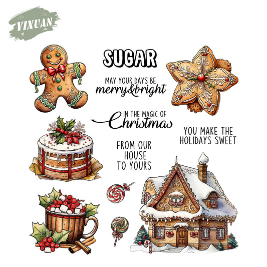 Christmas Sugar Man Cutting Dies And Stamp Set YX1475-S+D