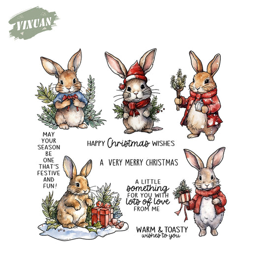 Christmas Rabbit Stamp Set YX1537