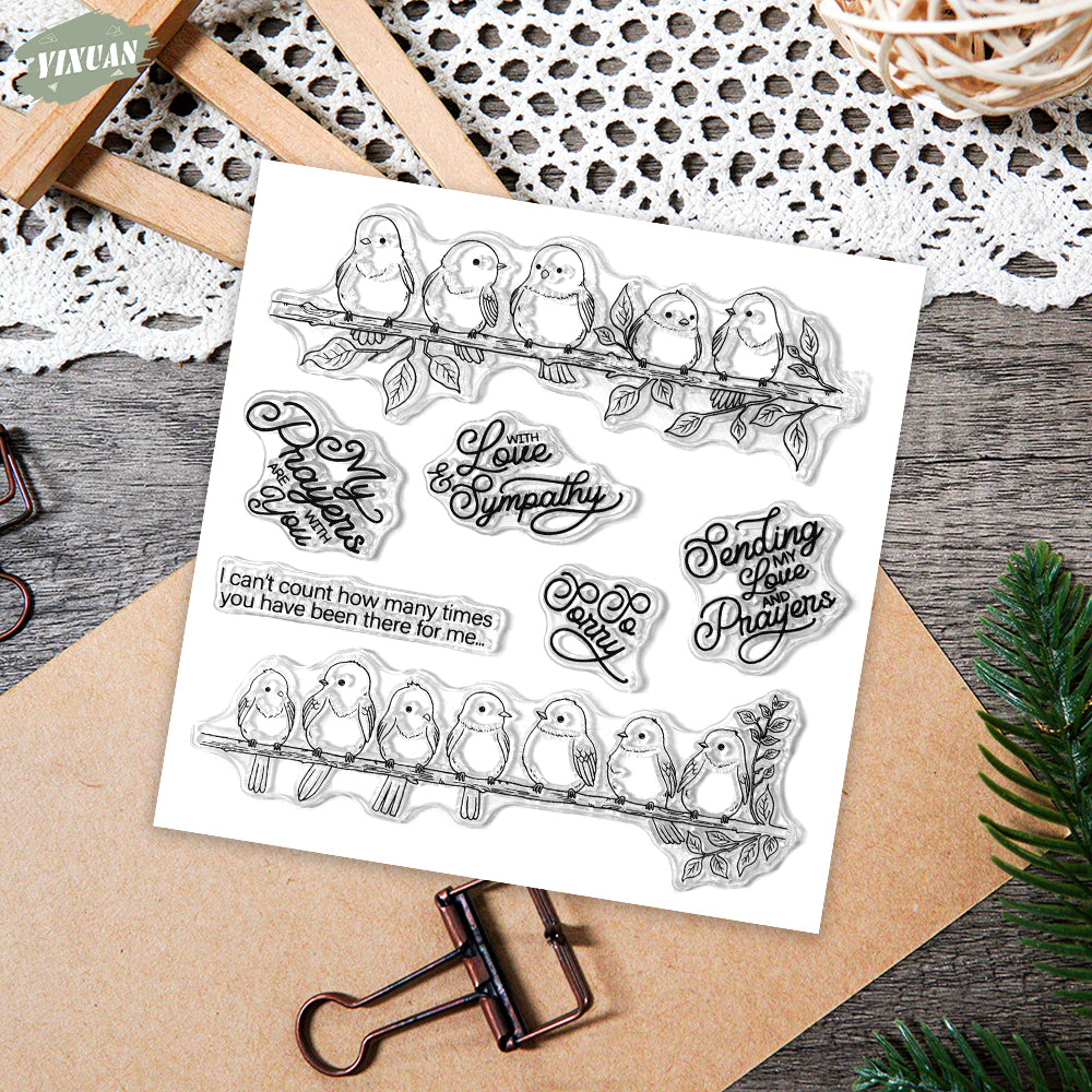 YX1997 S+D Clear Stamps and Metal Cutting Dies Set for DIY Greeting Cards Scrapbooking Crafts Party Decorations Invitations Card Making