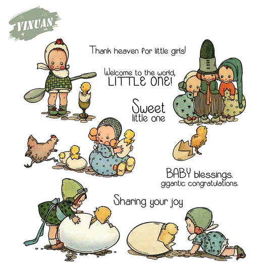 Childhood Life Cutting Dies And Stamp Set YX1489-S+D