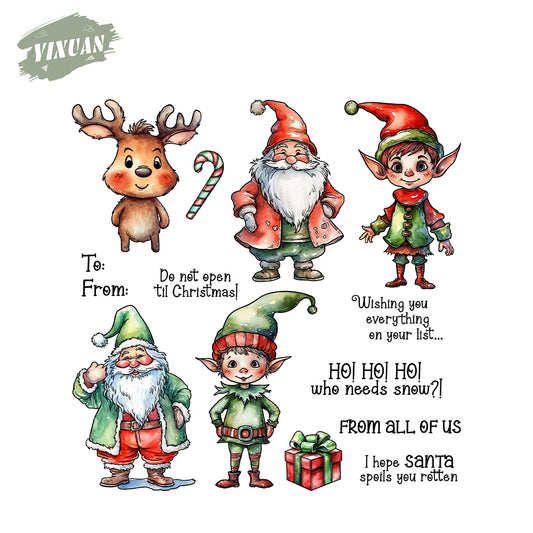 Dwarves and Santa Claus Stamp Set YX1538