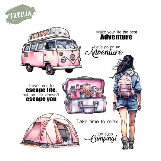 Leisure travel time Cutting Dies And Stamp Set YX1436-S+D