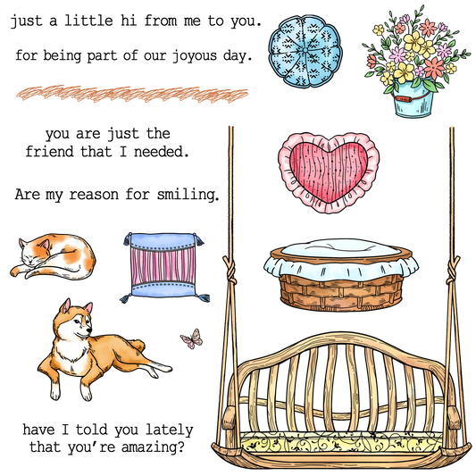 YX1993 S+D Clear Stamps and Metal Cutting Dies Set for DIY Greeting Cards Scrapbooking Crafts Party Decorations Invitations Card Making