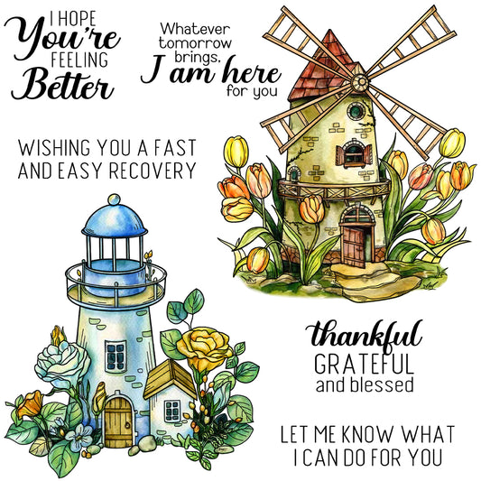 YX1988 S+D Clear Stamps and Metal Cutting Dies Set for DIY Greeting Cards Scrapbooking Crafts Party Decorations Invitations Card Making