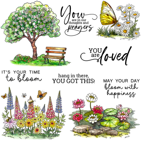 YX1977 S+D Clear Stamps and Metal Cutting Dies Set Cute for DIY Greeting Cards Scrapbooking Crafts Party Decorations Invitations Card Making