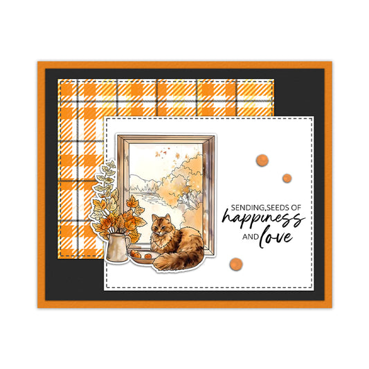 YX2044 S+D Clear Stamps and Metal Cutting Dies Set for DIY Greeting Cards Scrapbooking Crafts Party Decorations Invitations Card Making