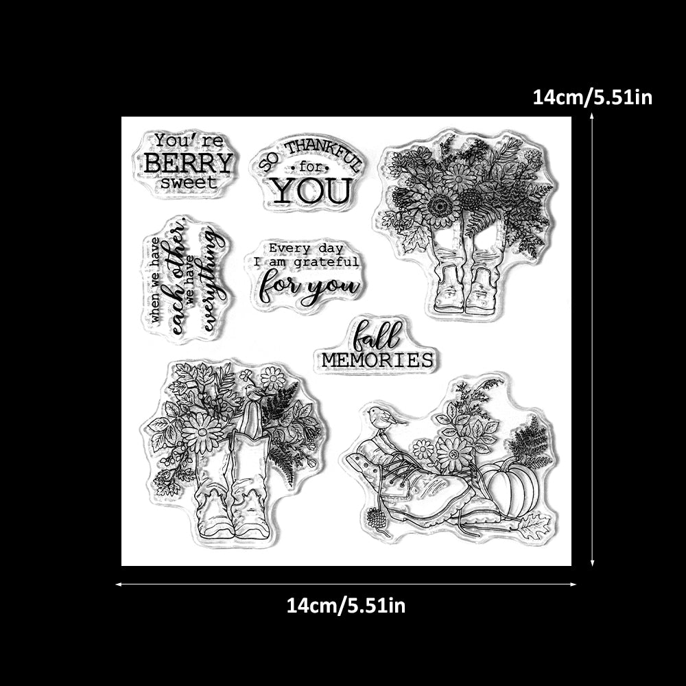 YX2028 S+D Clear Stamps and Metal Cutting Dies Set for DIY Greeting Cards Scrapbooking Crafts Party Decorations Invitations Card Making