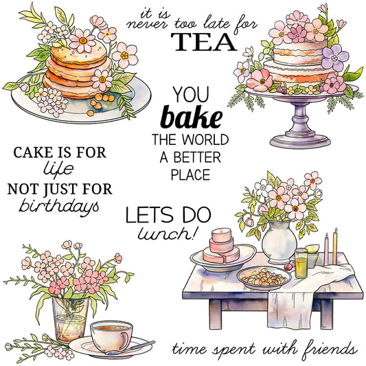 YX2034 S Clear Stamps and Metal Cutting Dies Set for DIY Greeting Cards Scrapbooking Crafts Party Decorations Invitations Card Making