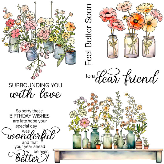 YX2000 S+D Clear Stamps and Metal Cutting Dies Set for DIY Greeting Cards Scrapbooking Crafts Party Decorations Invitations Card Making