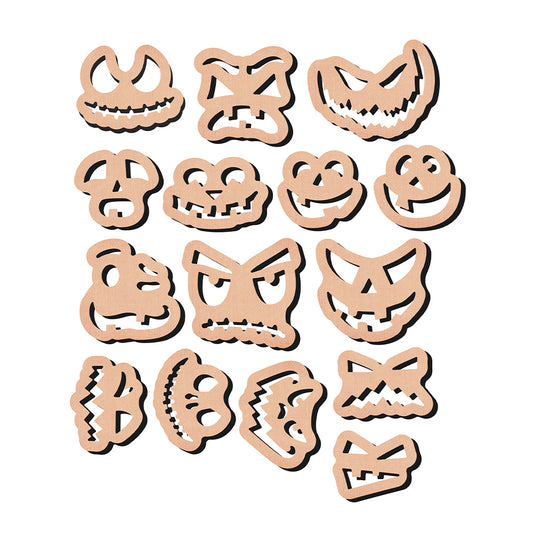 Happy Halloween Ghost Monster Face Large Cutting Dies Set YX1375