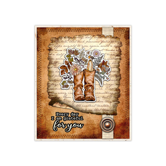 YX2028 S+D Clear Stamps and Metal Cutting Dies Set for DIY Greeting Cards Scrapbooking Crafts Party Decorations Invitations Card Making