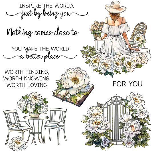 YX2020 S Clear Stamps and Metal Cutting Dies Set for DIY Greeting Cards Scrapbooking Crafts Party Decorations Invitations Card Making