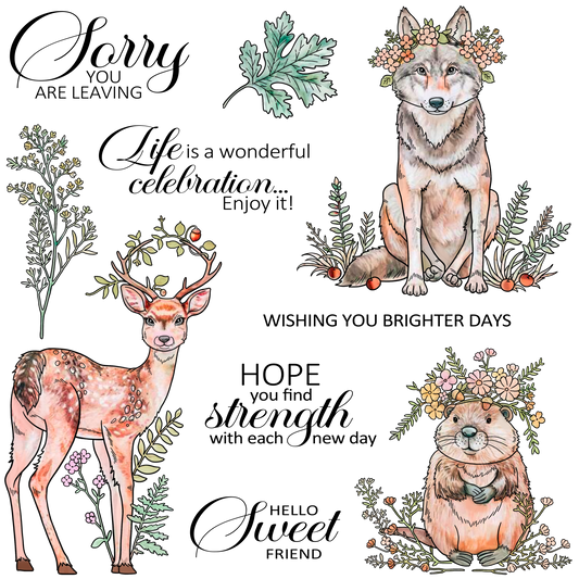 YX2024 S Clear Stamps and Metal Cutting Dies Set for DIY Greeting Cards Scrapbooking Crafts Party Decorations Invitations Card Making