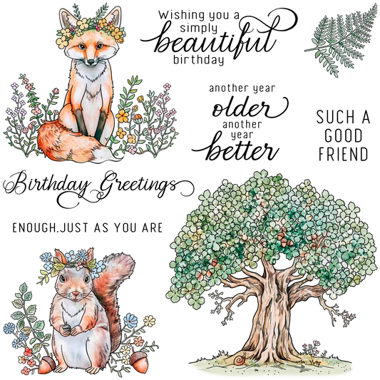 YX2025 S Clear Stamps and Metal Cutting Dies Set for DIY Greeting Cards Scrapbooking Crafts Party Decorations Invitations Card Making