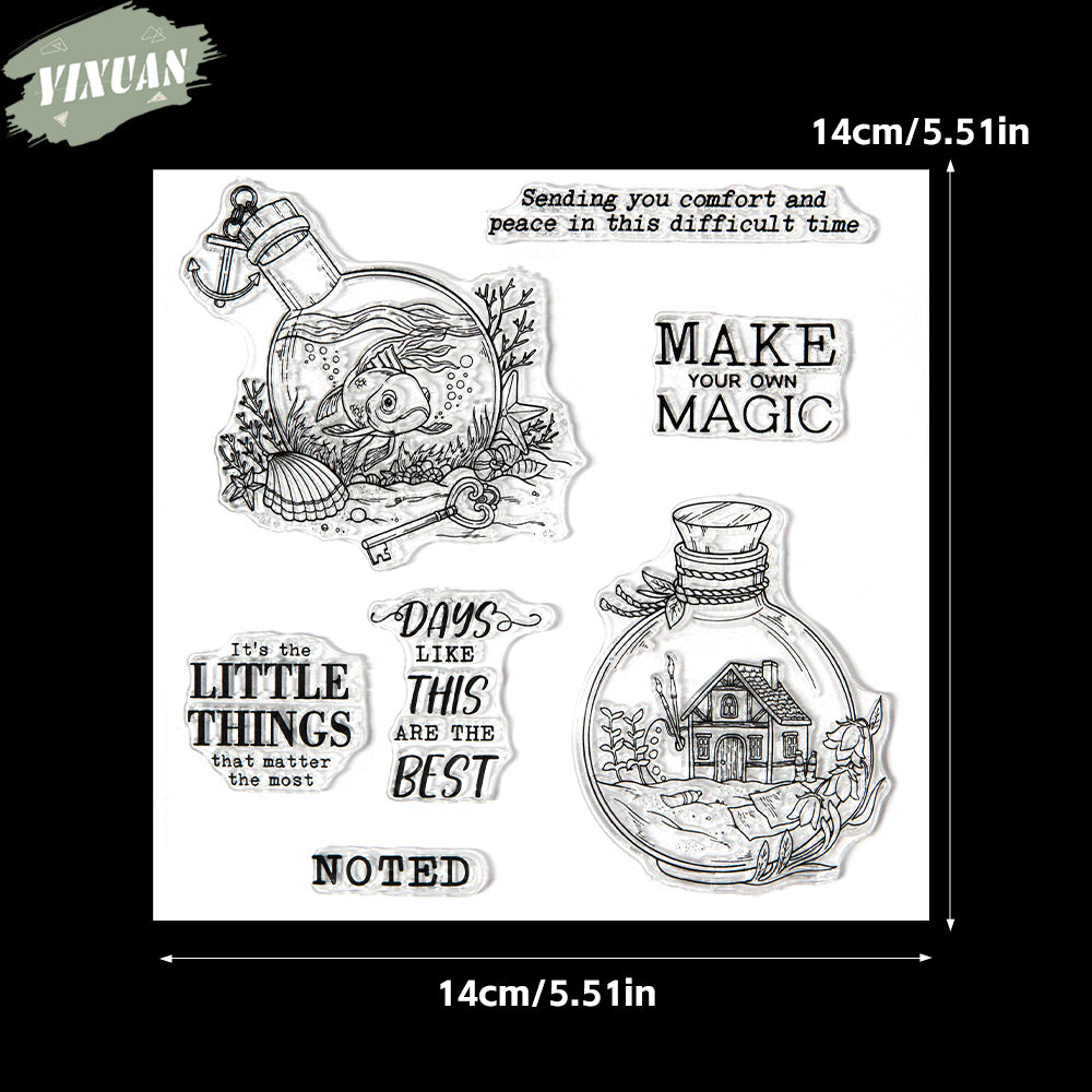 YX1980 S+D Clear Stamps and Metal Cutting Dies Set for DIY Greeting Cards Scrapbooking Crafts Party Decorations Invitations Card Making