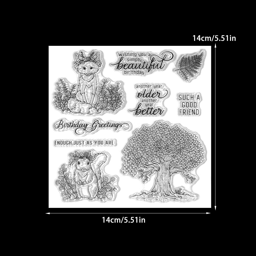 YX2025 S Clear Stamps and Metal Cutting Dies Set for DIY Greeting Cards Scrapbooking Crafts Party Decorations Invitations Card Making