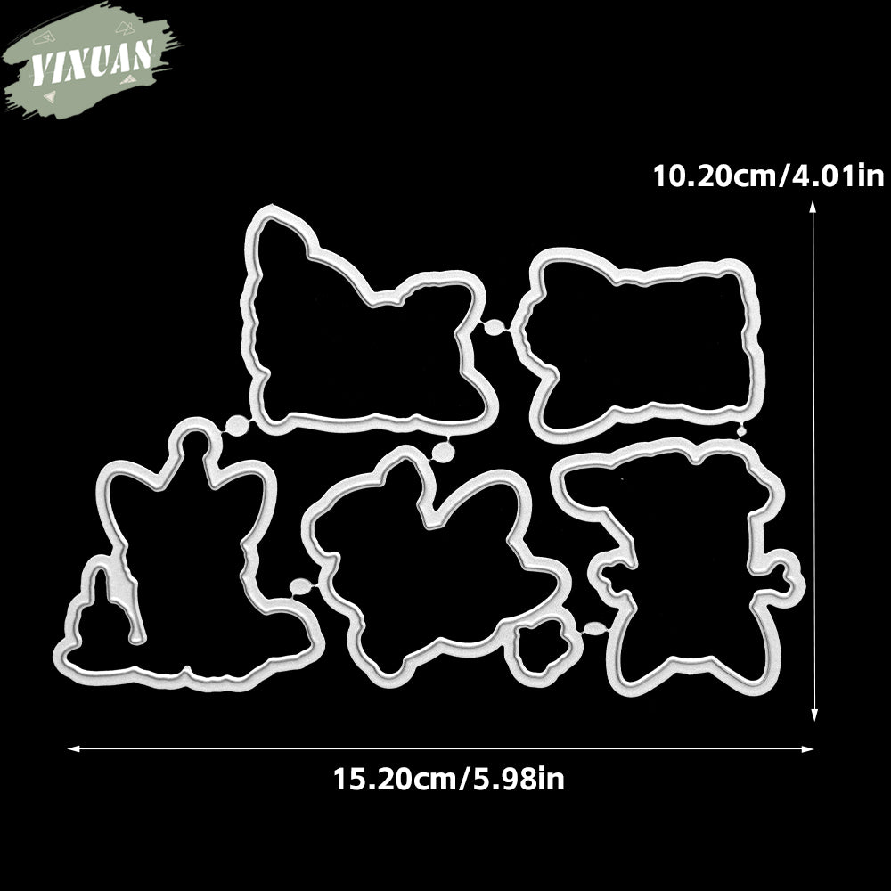 YX1978 S+D Clear Stamps and Metal Cutting Dies Set for DIY Greeting Cards Scrapbooking Crafts Party Decorations Invitations Card Making