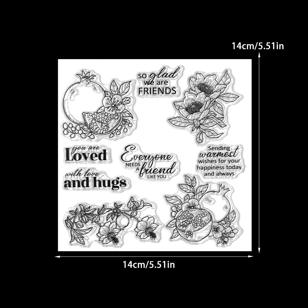 YX2022 S Clear Stamps and Metal Cutting Dies Set for DIY Greeting Cards Scrapbooking Crafts Party Decorations Invitations Card Making