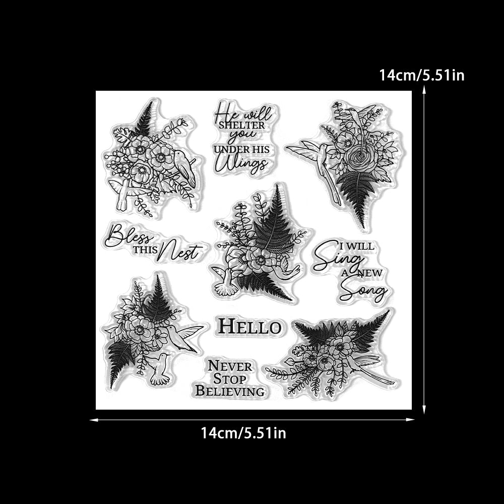 YX2019 S Clear Stamps and Metal Cutting Dies Set for DIY Greeting Cards Scrapbooking Crafts Party Decorations Invitations Card Making