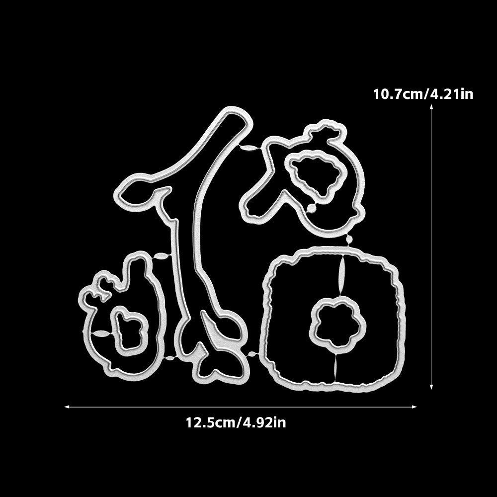 YX1992 S+D Clear Stamps and Metal Cutting Dies Set for DIY Greeting Cards Scrapbooking Crafts Party Decorations Invitations Card Making