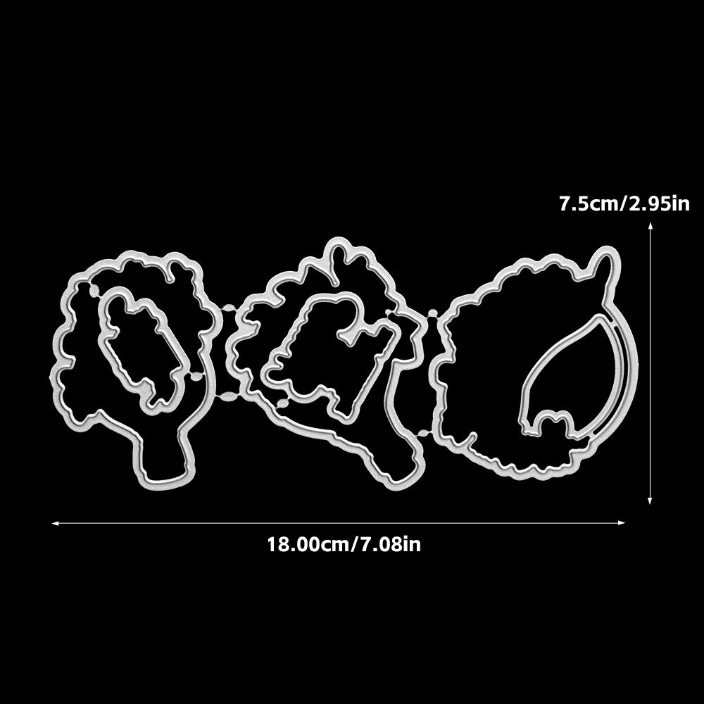 YX1994 S+D Clear Stamps and Metal Cutting Dies Set for DIY Greeting Cards Scrapbooking Crafts Party Decorations Invitations Card Making