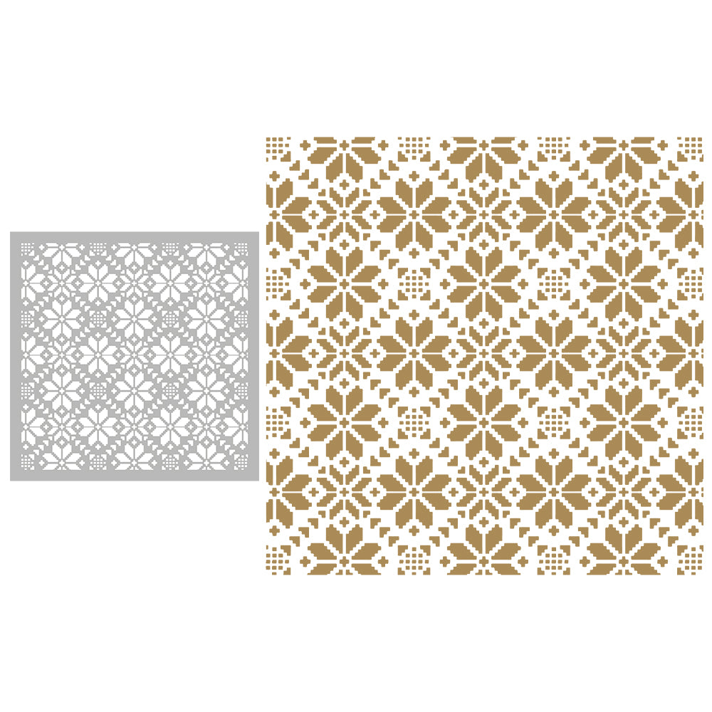 1PCs Regular Universal Floral Background Stencils For Decor Scrapbooking Card Making YX1345