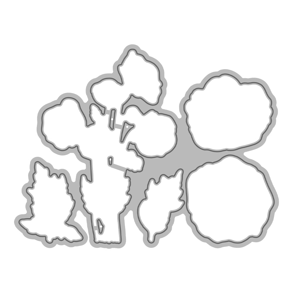 Beautiful Blooming Flowers Floral Cutting Dies Set YX1323-D