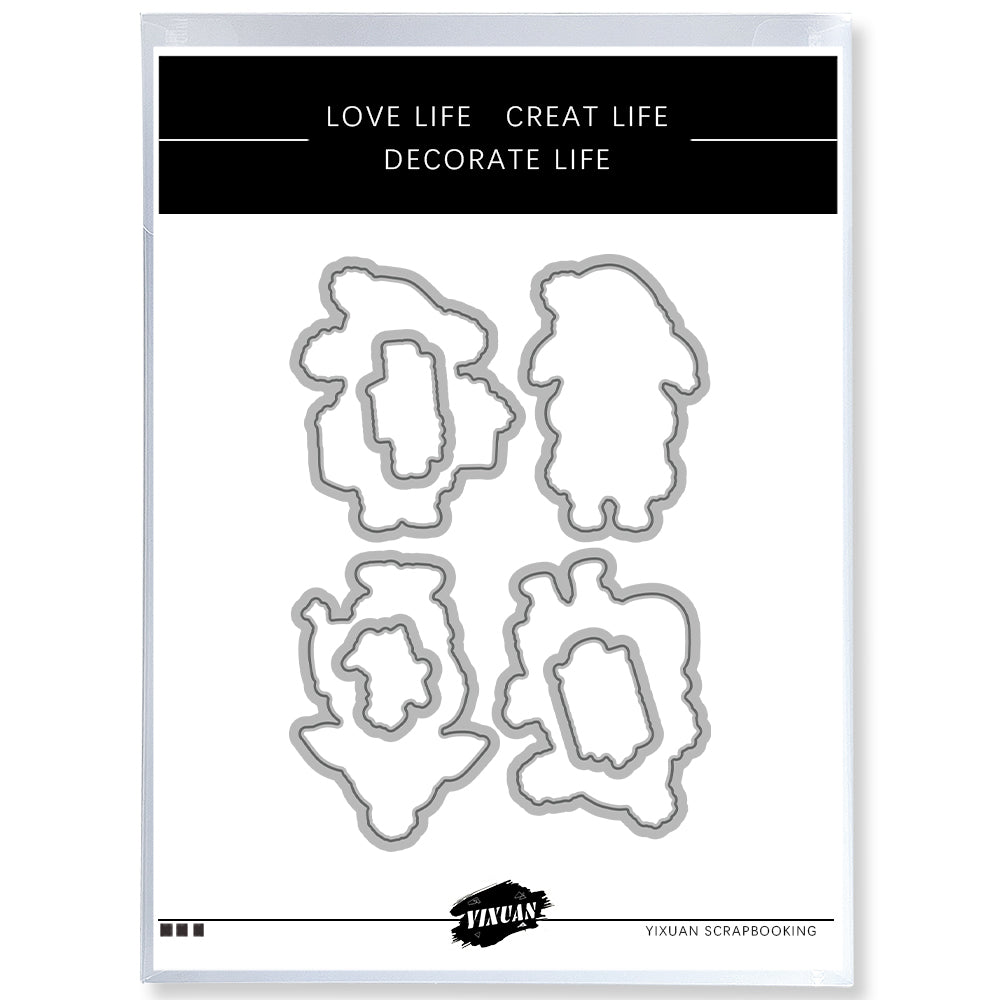 Christmas and The Lamb Cutting Dies And Stamp Set YX1558-S+D