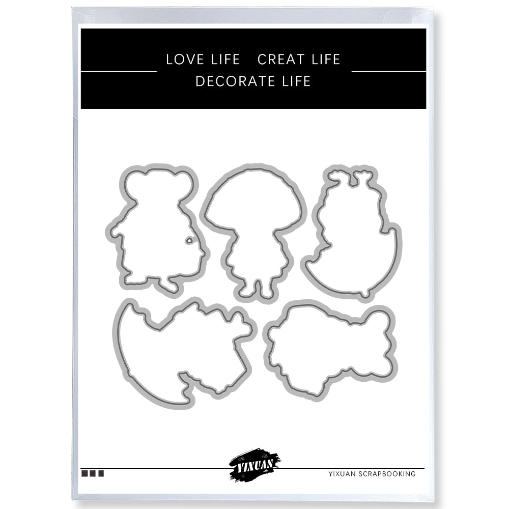 Childhood Life Cutting Dies And Stamp Set YX1490-S+D