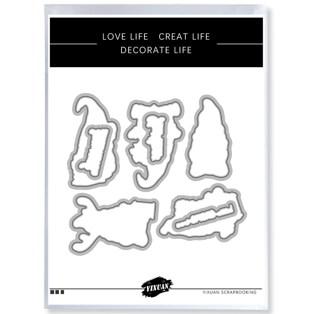 Christmas Dwarves Cutting Dies And Stamp Set YX1507-S+D