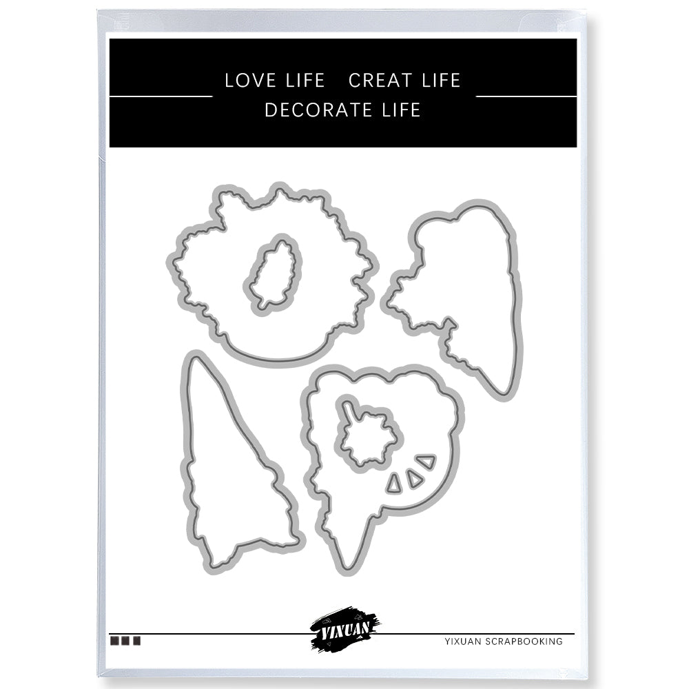 Dwarves and Pumpkins Cutting Dies And Stamp Set YX1455-S+D