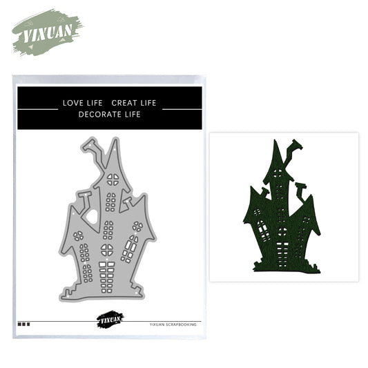 Halloween Gothic Castle Mini Cutting Dies Set YX1393