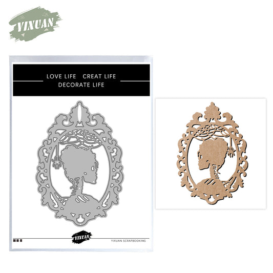 Halloween Women And Gentleman Skull Vintage Cutting Dies Set YX1394-YX1399