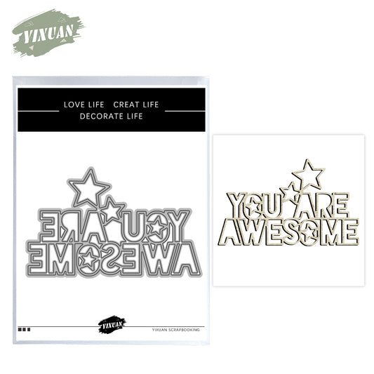 You're awesome Universal Mini Cutting Dies Set YX1372