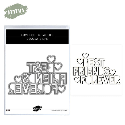 Best Friends Forever Mini Cutting Dies Set YX1374