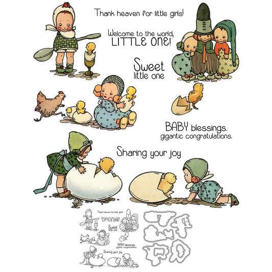 Childhood Life Cutting Dies And Stamp Set YX1489-S+D