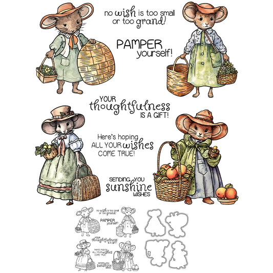 Childhood Life Cutting Dies And Stamp Set YX1491-S+D