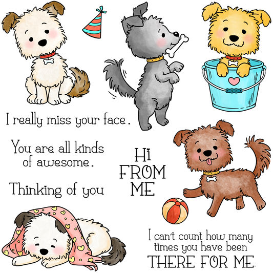 YX1984 S+D Clear Stamps and Metal Cutting Dies Set for DIY Greeting Cards Scrapbooking Crafts Party Decorations Invitations Card Making