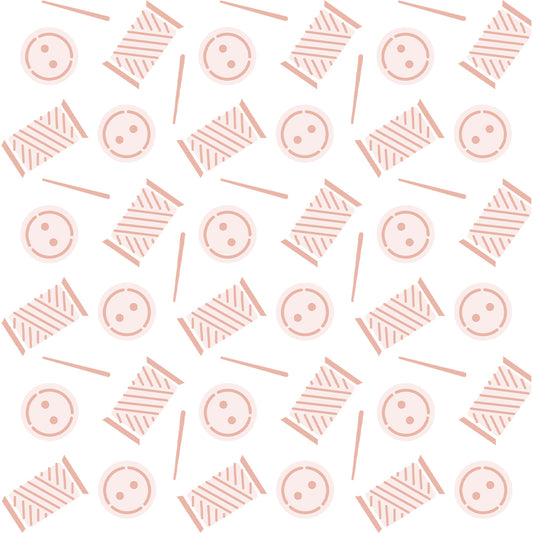 2PCs Background Sewing Buttons Fabric Pins Plastic Stencils For Decor Scrapbooking Card Making YX1269