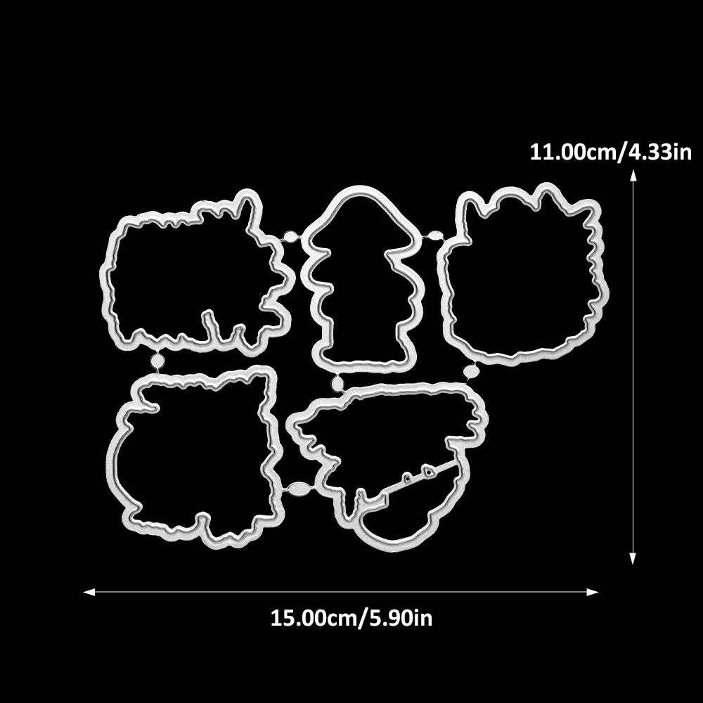 YX2047 S+D Clear Stamps and Metal Cutting Dies Set for DIY Greeting Cards Scrapbooking Crafts Party Decorations Invitations Card Making