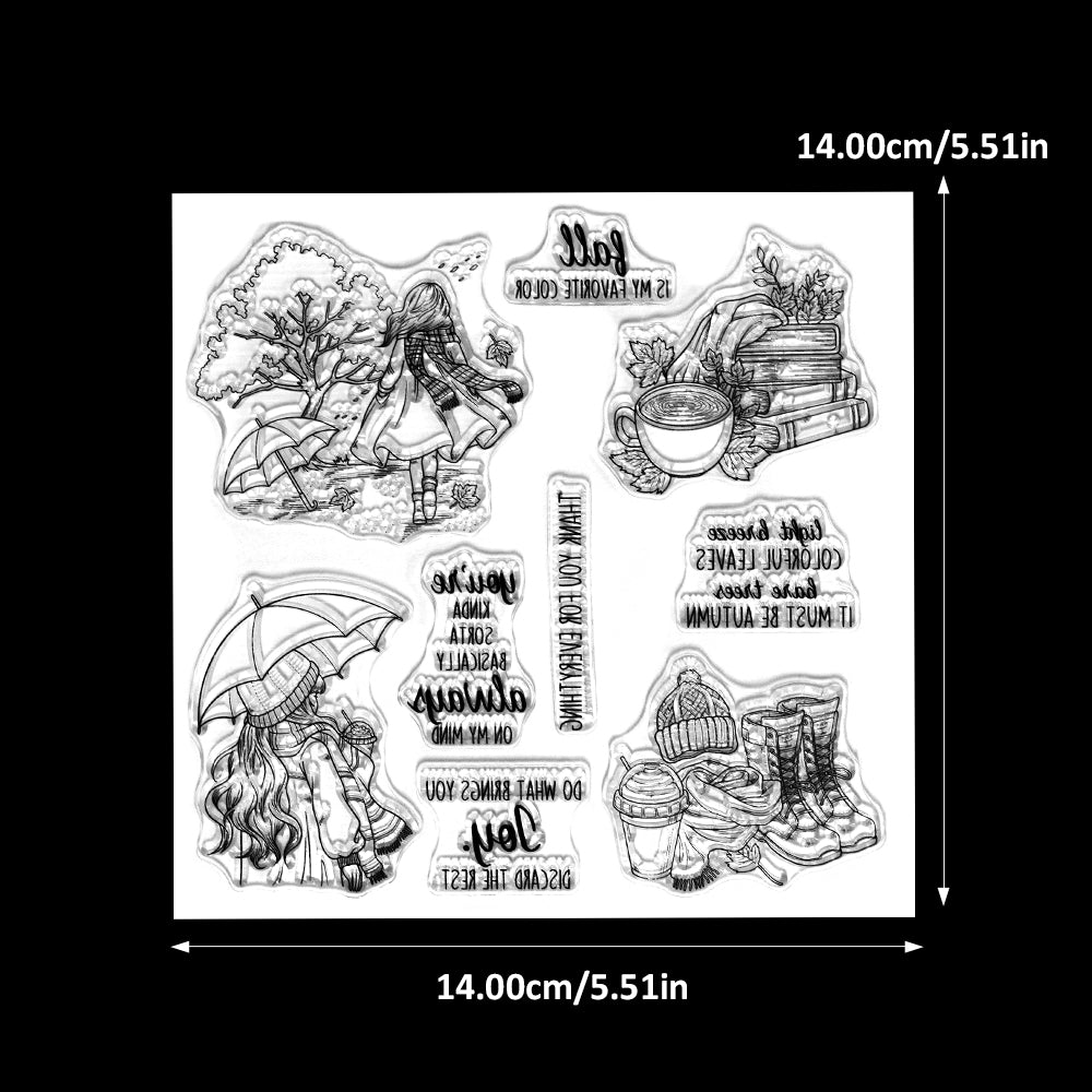 YX2050 S+D Clear Stamps and Metal Cutting Dies Set for DIY Greeting Cards Scrapbooking Crafts Party Decorations Invitations Card Making