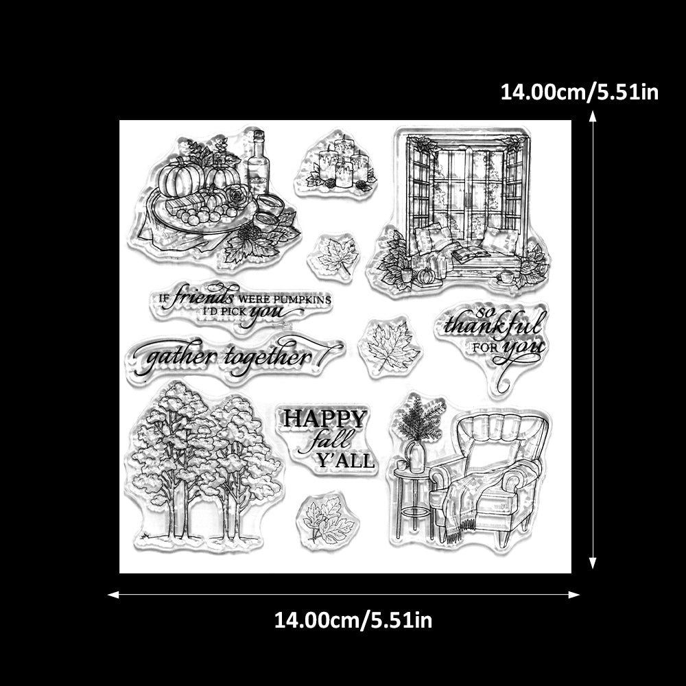 YX2042 S+D Clear Stamps and Metal Cutting Dies Set for DIY Greeting Cards Scrapbooking Crafts Party Decorations Invitations Card Making