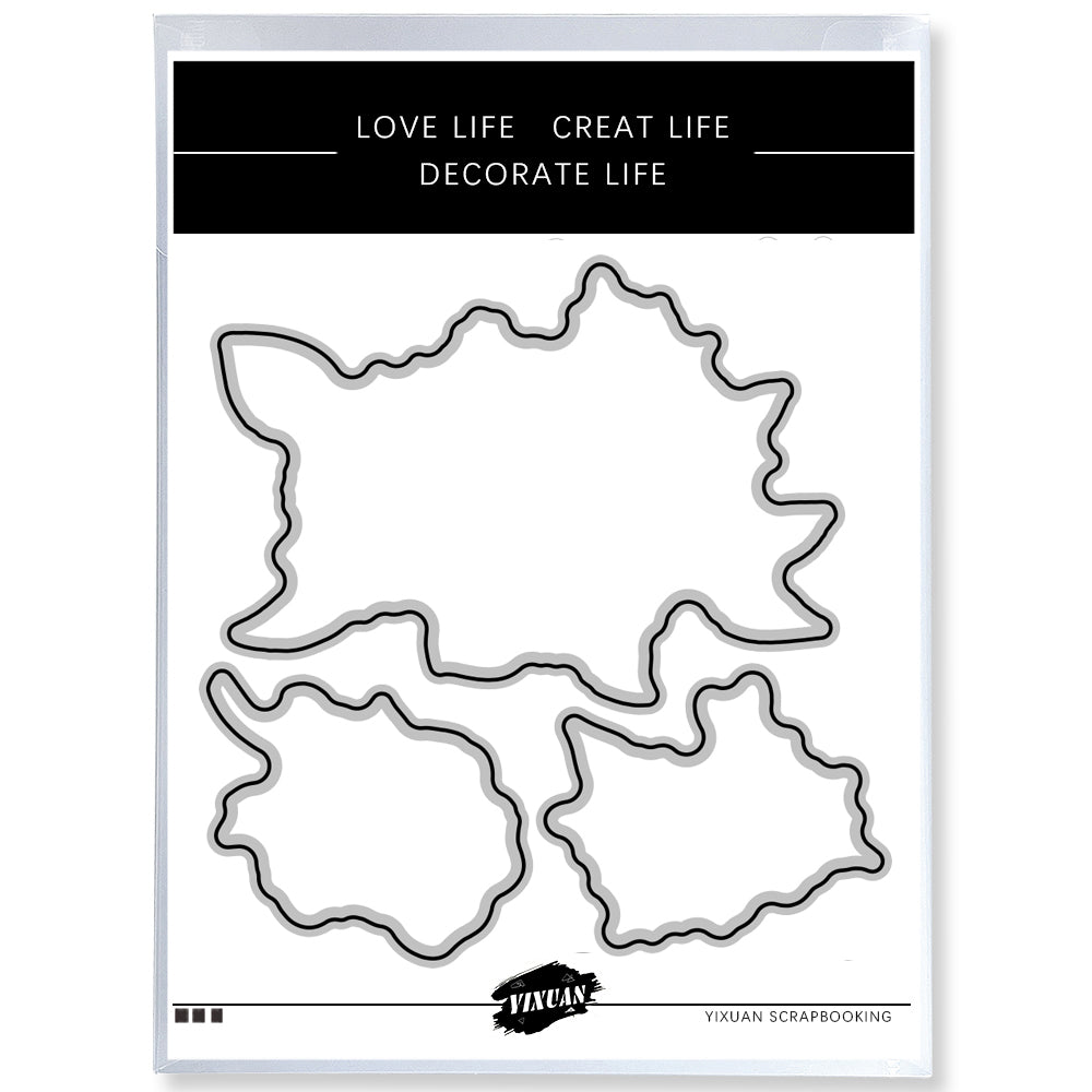 Spring Blooming Flowers Cutting Dies And Stamp Set YX371-S+D